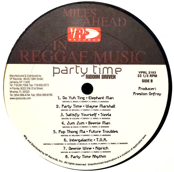 Various - Party Time (Vinyl, LP, Compilation) Very Good Plus (VG+) / Very Good Plus (VG+)
