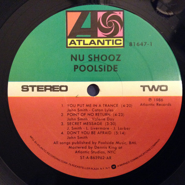 Nu Shooz - Poolside (Vinyl, LP, Album) Good Plus (G+) / Fair (F)