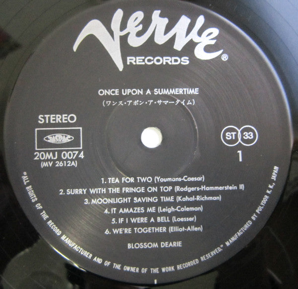 Blossom Dearie - Once Upon A Summertime (Vinyl, LP, Album, Reissue, Stereo) Near Mint (NM or M-) / Very Good (VG)