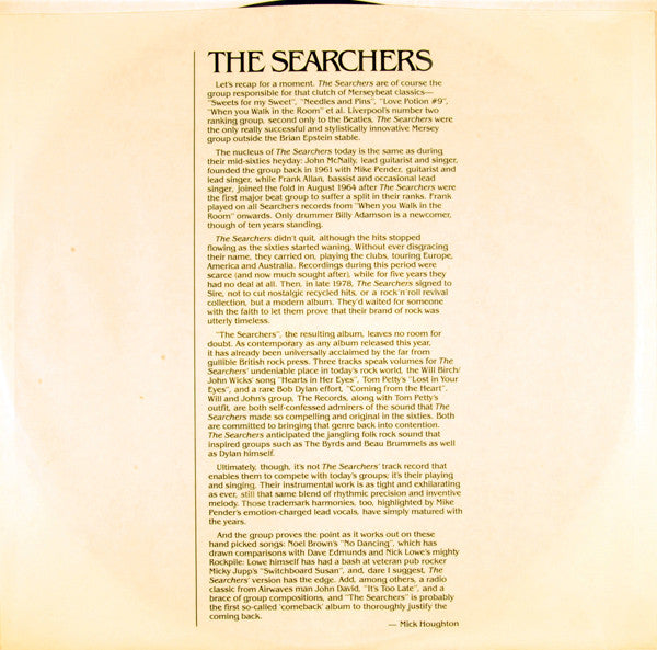 The Searchers - The Searchers (Vinyl, LP, Album) Very Good Plus (VG+) / Good Plus (G+)