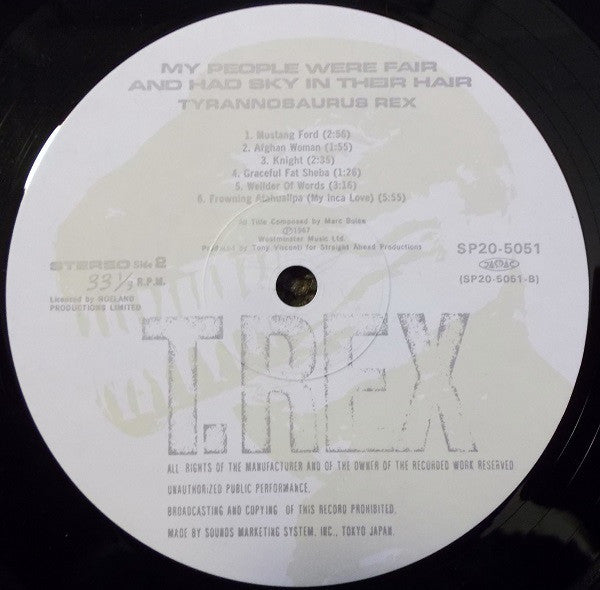 Tyrannosaurus Rex - My People Were Fair And Had Sky In Their Hair... But Now They're Content To Wear Stars On Their Brows (Vinyl, LP, Album, Reissue) Very Good Plus (VG+) / Very Good Plus (VG+)