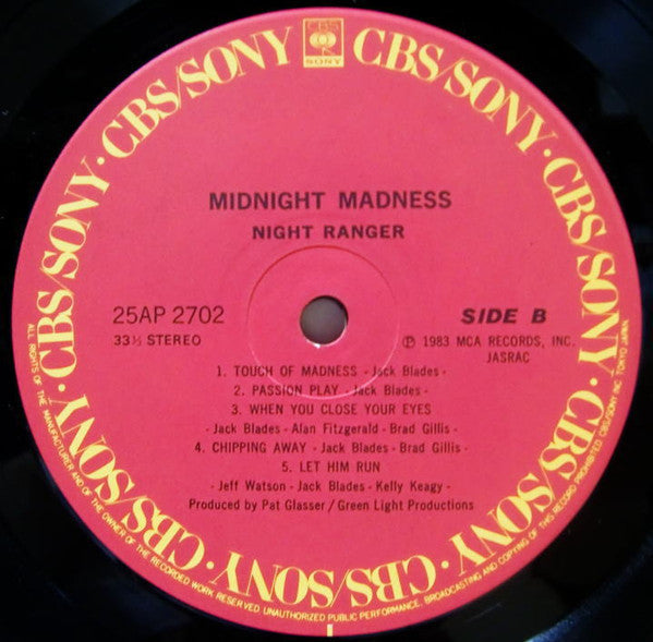 Night Ranger - Midnight Madness (Vinyl, LP, Album, Limited Edition,...