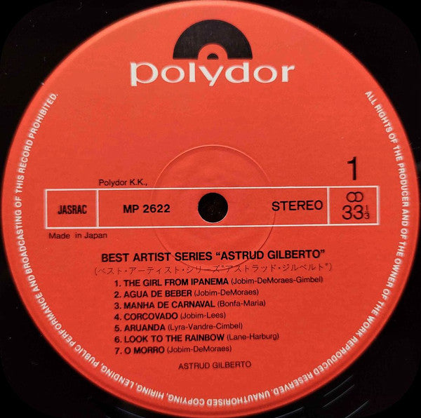 Astrud Gilberto - Astrud Gilberto (Vinyl, LP, Compilation) Very Good (VG) / Very Good (VG)