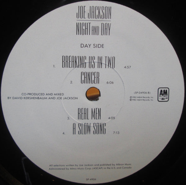Joe Jackson - Night And Day (Vinyl, LP, Album) Very Good Plus (VG+) / Very Good Plus (VG+)