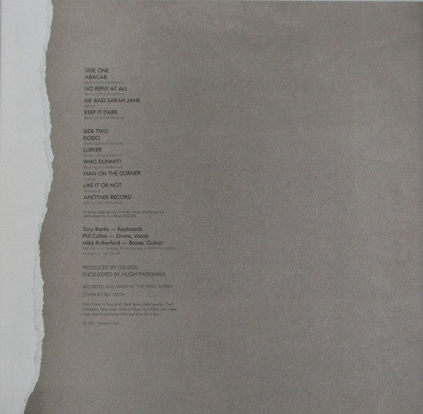 Genesis - Abacab (Vinyl, LP, Album) Good Plus (G+) / Very Good (VG)