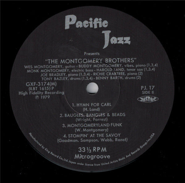 The Montgomery Brothers - The Montgomery Brothers (Vinyl, LP, Album, Reissue, Mono) Very Good Plus (VG+) / Good Plus (G+)