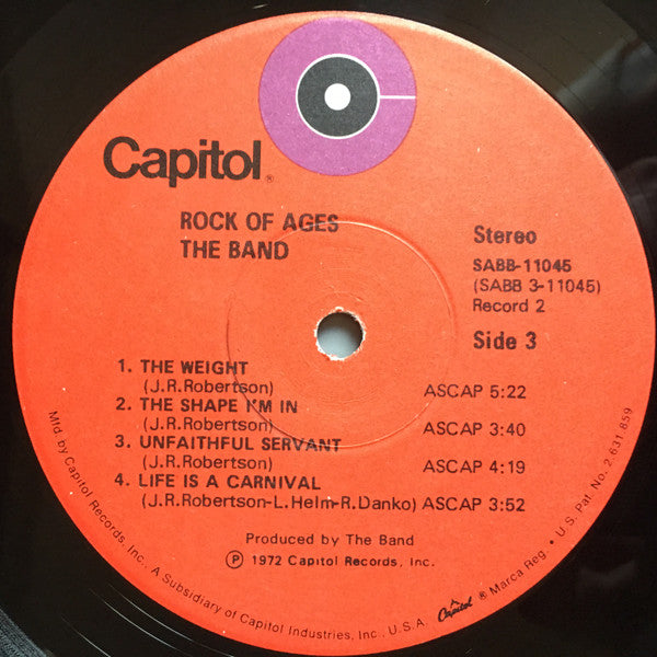 The Band - Rock Of Ages (The Band In Concert) (2xVinyl, LP, Album, Stereo) Good Plus (G+) / Good Plus (G+)