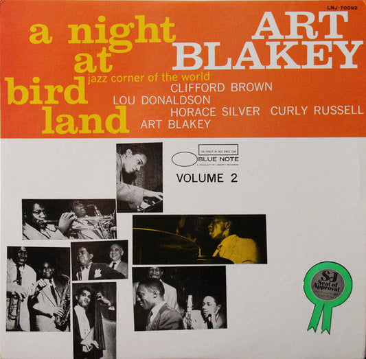 Art Blakey Quintet - A Night At Birdland, Volume 2 (Vinyl, LP, Compilation, Reissue, Mono) Near Mint (NM or M-) / Very Good Plus (VG+)