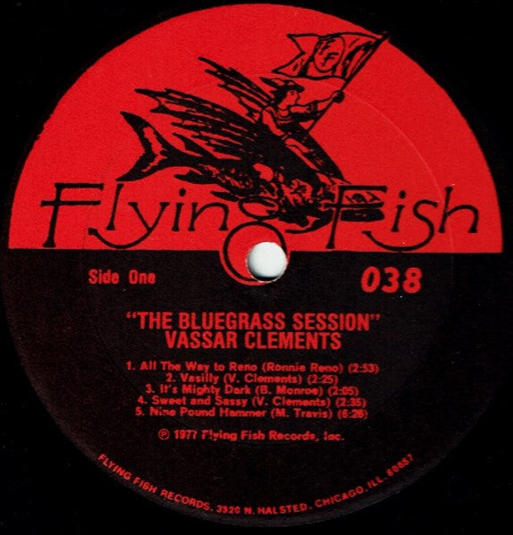 Vassar Clements - The Bluegrass Session (Vinyl, LP, Album) Very Good Plus (VG+) / Very Good Plus (VG+)