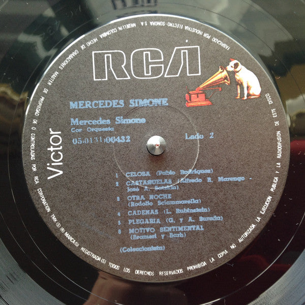 Mercedes Simone - Grabaciones De Oro De Mercedes Simone (Vinyl, LP, Compilation) Very Good (VG) / Very Good Plus (VG+)