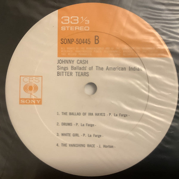 Johnny Cash - Bitter Tears - Ballads Of The American Indian (Vinyl, LP, Album, Stereo) Very Good Plus (VG+) / Very Good Plus (VG+)
