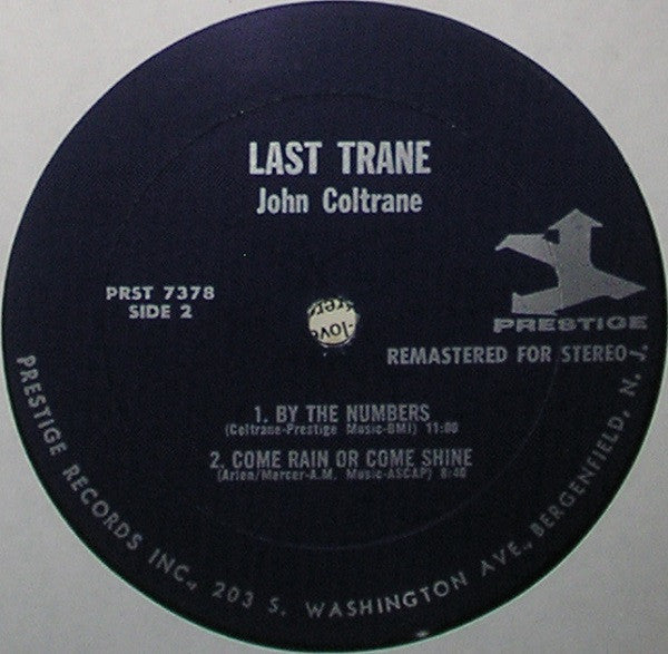 John Coltrane - The Last Trane (Vinyl, LP, Album, Remastered, Stereo) Very Good (VG) / Very Good (VG)