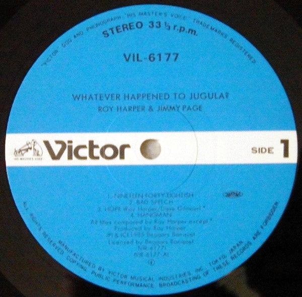 Roy Harper - Whatever Happened To Jugula? (Vinyl, LP, Album)
