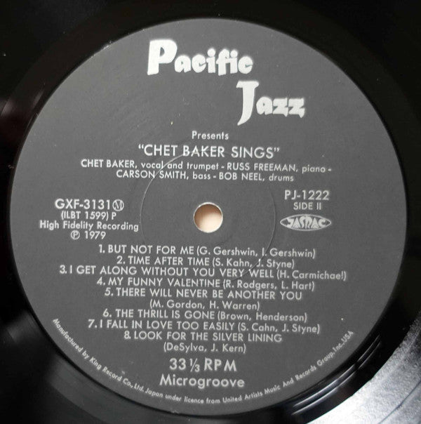 Chet Baker - Chet Baker Sings (Vinyl, LP, Album, Reissue)