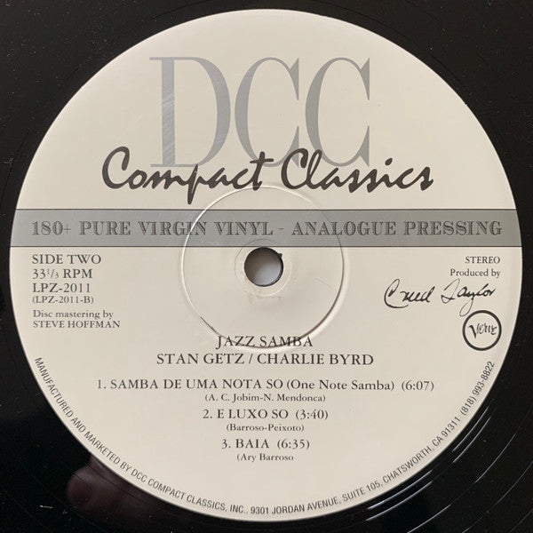 Stan Getz - Jazz Samba (Vinyl, LP, Album, Limited Edition, Numbered, Reissue, Remastered, Stereo) Mint (M) / Mint (M)