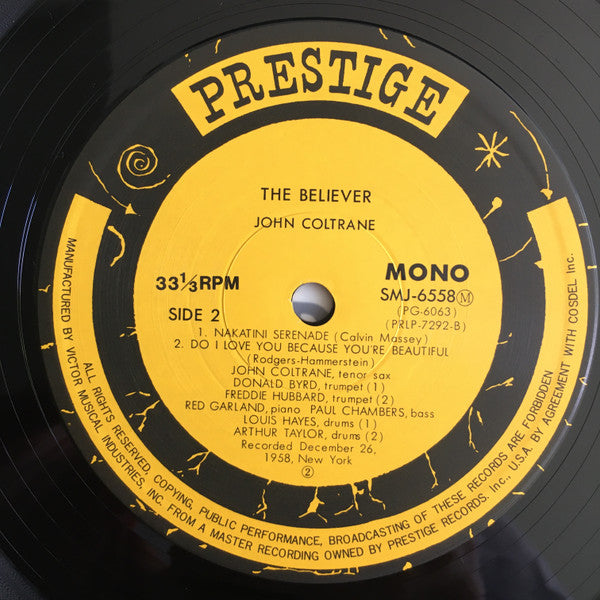 John Coltrane - The Believer (Vinyl, LP, Album, Reissue, Mono) Very Good Plus (VG+) / Very Good Plus (VG+)