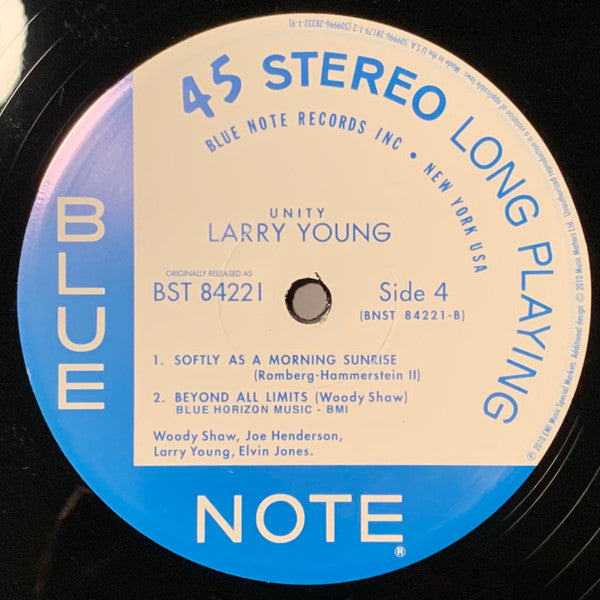 Larry Young - Unity (2xVinyl, 12", 45 RPM, Album, Stereo, Reissue, Limited Edition) Very Good (VG) / Very Good Plus (VG+)
