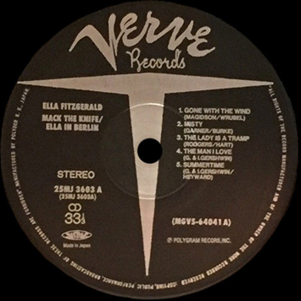 Ella Fitzgerald - Mack The Knife - Ella In Berlin (Vinyl, LP, Album, Reissue, Stereo) Very Good (VG) / Very Good Plus (VG+)