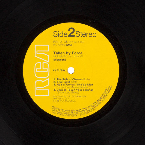 Scorpions - Taken By Force (Vinyl, LP, Album, Reissue) Very Good Plus (VG+) / Very Good Plus (VG+)