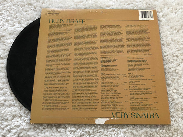 Ruby Braff - Very Sinatra (Vinyl, LP, Album) Very Good (VG) / Very Good Plus (VG+)