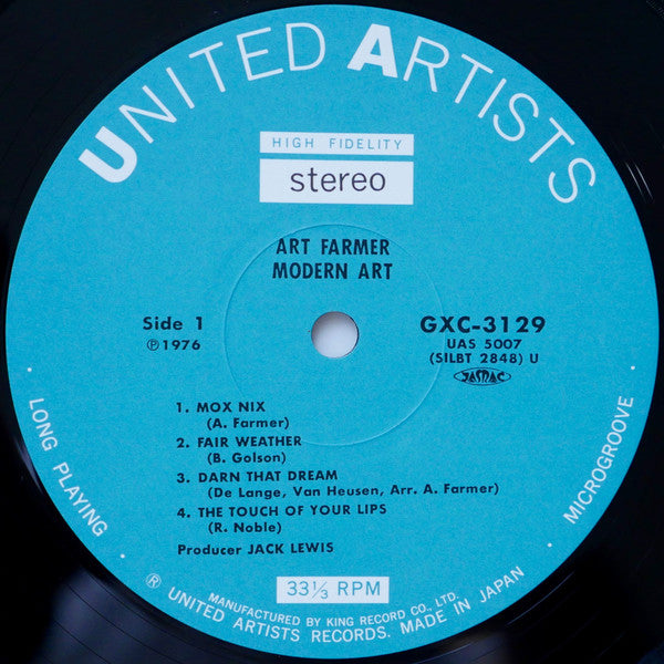 Art Farmer - Modern Art (Vinyl, LP, Album, Reissue)