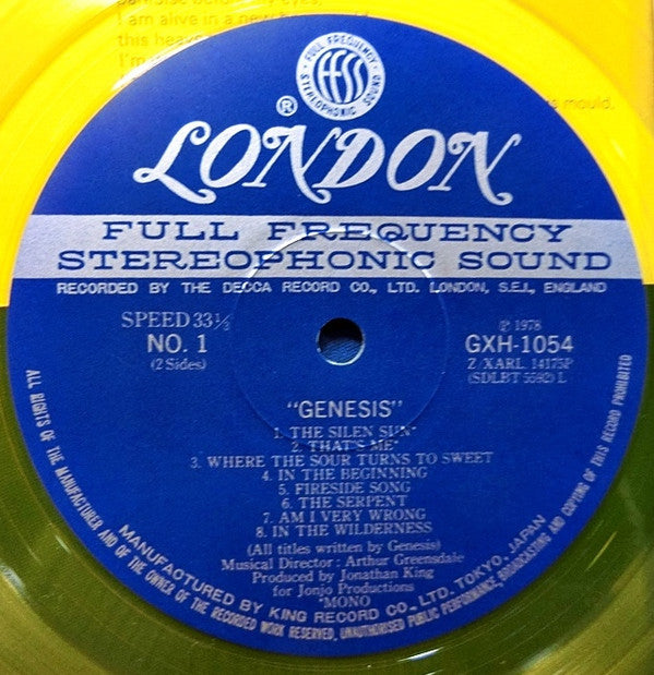Genesis - Genesis (Vinyl, LP, Album, Limited Edition, Reissue, Stereo, Mono) Near Mint (NM or M-) / Very Good Plus (VG+)
