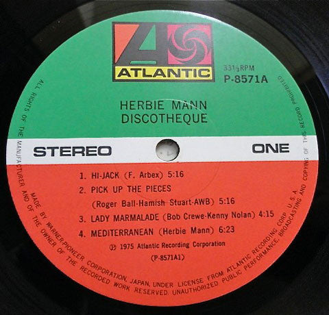 Herbie Mann - Discothèque (Vinyl, LP, Album) Very Good (VG) / Very Good Plus (VG+)