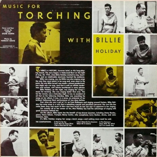 Billie Holiday - Music For Torching With Billie Holiday (Vinyl, LP, Album, Reissue, Mono) Very Good Plus (VG+) / Very Good Plus (VG+)