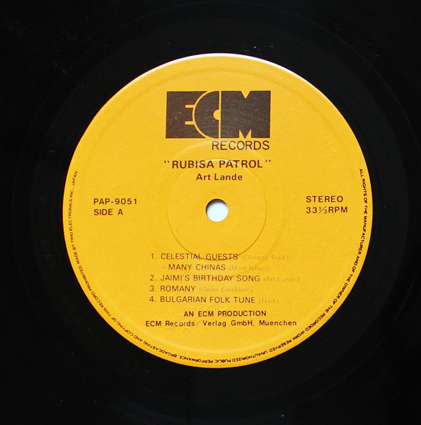 Art Lande - Rubisa Patrol (Vinyl, LP, Album)