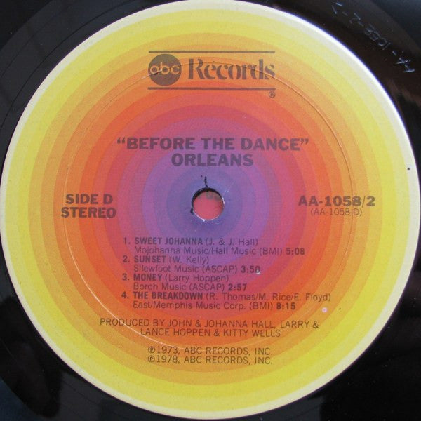 Orleans - Before The Dance (2xVinyl, LP, Compilation) Very Good Plus (VG+) / Very Good Plus (VG+)