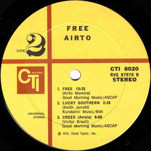 Airto Moreira - Free (Vinyl, LP, Album) Very Good (VG) / Very Good (VG)
