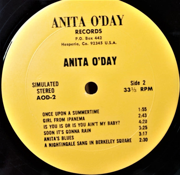 Anita O'Day - Once Upon A Summertime (Vinyl, LP, Album) Very Good (VG) / Good Plus (G+)