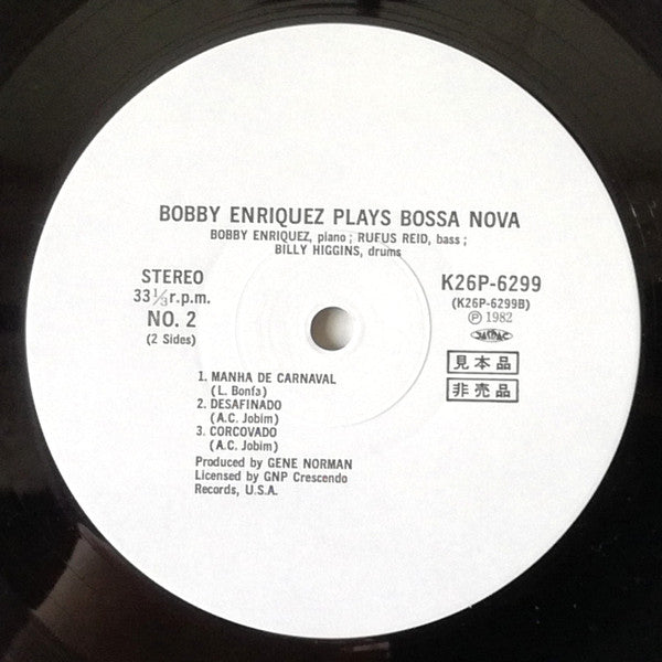 Bobby Enriquez - Bobby Enriquez Plays Bossa Nova (Vinyl, LP, Album, Promo, Stereo) Very Good Plus (VG+) / Near Mint (NM or M-)