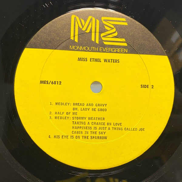 Ethel Waters - Performing In Person Highlights From Her Illustrious Career (Vinyl, LP, Compilation, Stereo) Very Good (VG) / Very Good Plus (VG+)
