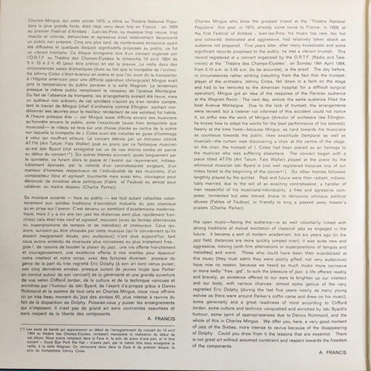 Charles Mingus - The Great Concert Of Charles Mingus (3xVinyl, LP, Album, Stereo) Near Mint (NM or M-) / Very Good Plus (VG+)