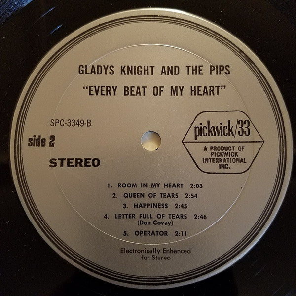 Gladys Knight And The Pips - Every Beat Of My Heart (Vinyl, LP, Compilation) Good Plus (G+) / Very Good (VG)