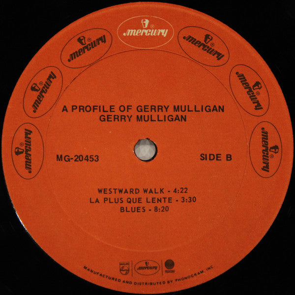 Gerry Mulligan - A Profile Of Gerry Mulligan (Vinyl, LP, Album) Very Good Plus (VG+) / Very Good Plus (VG+)