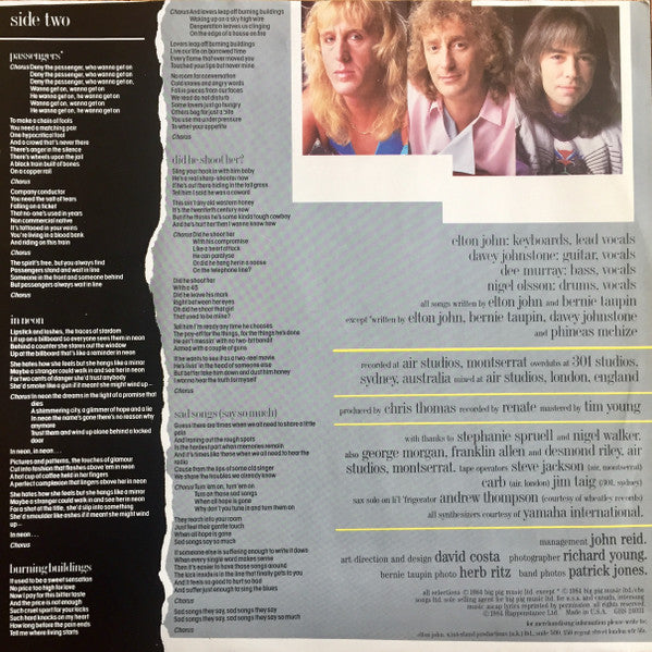 Elton John - Breaking Hearts (Vinyl, LP, Album)