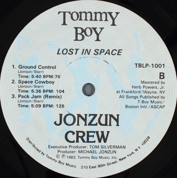 The Jonzun Crew - Lost In Space (Vinyl, LP, Album) Good Plus (G+) / Very Good (VG)