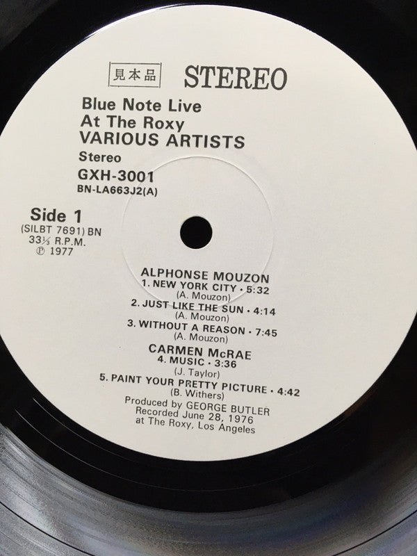 Various - Blue Note Live At The Roxy (2xVinyl, LP, Compilation, Promo, Reissue) Very Good Plus (VG+) / Very Good Plus (VG+)