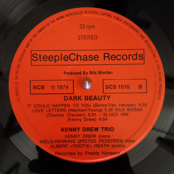 The Kenny Drew Trio - Dark Beauty (Vinyl, LP, Album, Stereo) Very Good (VG) / Very Good (VG)