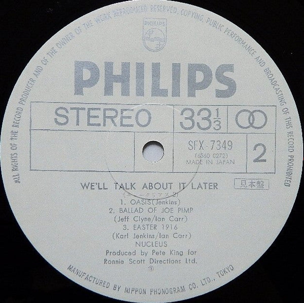 Nucleus (3) - We'll Talk About It Later (Vinyl, LP, Album, Promo) Good Plus (G+) / Good Plus (G+)