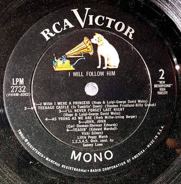 Peggy March - I Will Follow Him (Vinyl, LP, Album, Mono) Good Plus (G+) / Poor (P)