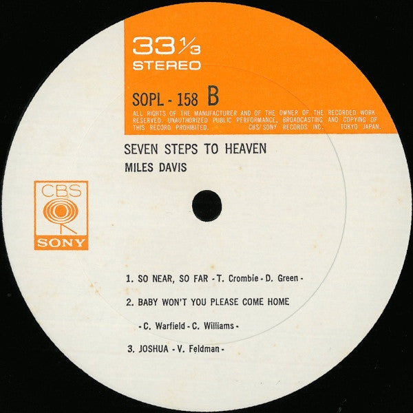 Miles Davis - Seven Steps To Heaven (Vinyl, LP, Album, Reissue) Very Good Plus (VG+) / Very Good Plus (VG+)