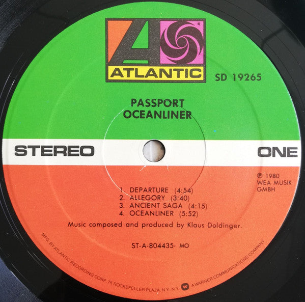 Passport (2) - Oceanliner (Vinyl, LP, Album, Stereo) Very Good Plus (VG+) / Very Good Plus (VG+)