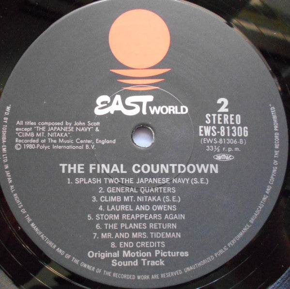 John Scott - The Final Countdown (Vinyl, LP, Album) Very Good Plus (VG+) / Good Plus (G+)