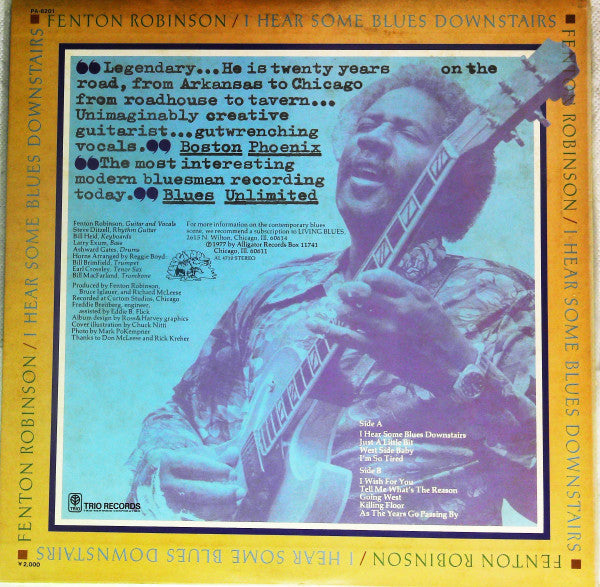 Fenton Robinson - I Hear Some Blues Downstairs (Vinyl, LP, Album, Stereo) Very Good Plus (VG+) / Very Good Plus (VG+)