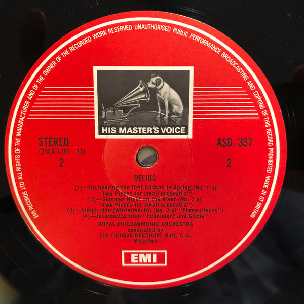 Frederick Delius - Brigg Fair, Etc. (Vinyl, LP, Stereo) Near Mint (NM or M-) / Very Good Plus (VG+)