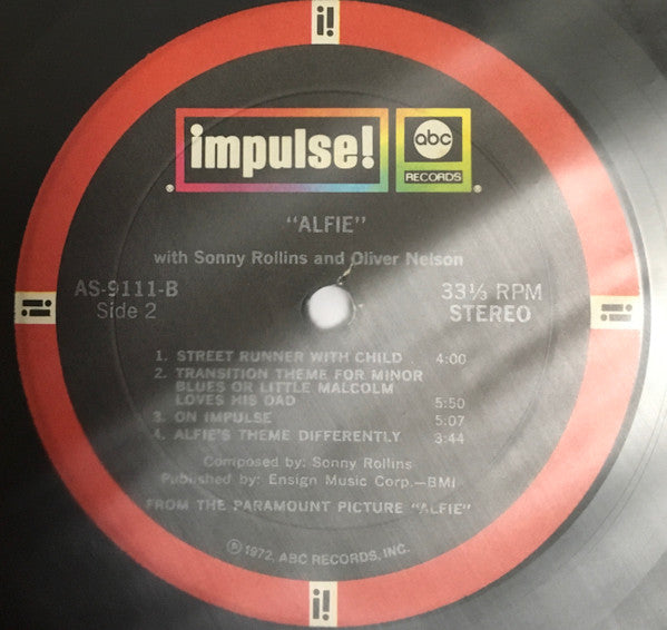 Sonny Rollins - Original Music From The Score "Alfie" (Vinyl, LP, A...