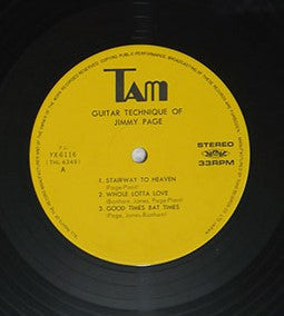 Katsumi Kobayashi - Guitar Technique Of Jimmy Page (Vinyl, LP, Album) Very Good Plus (VG+) / Very Good (VG)